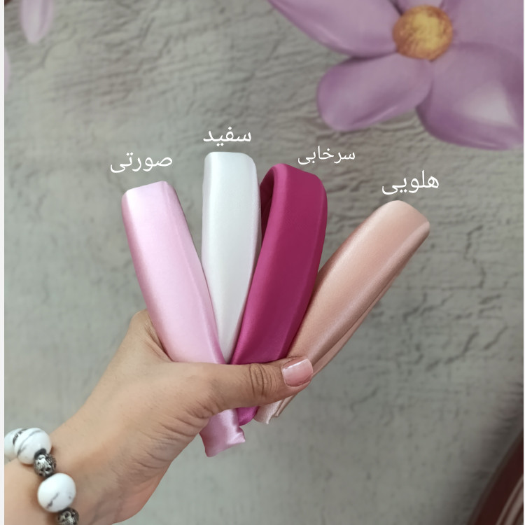 تل ساتن پهن سه سانتی ( باکیفیت عالی)