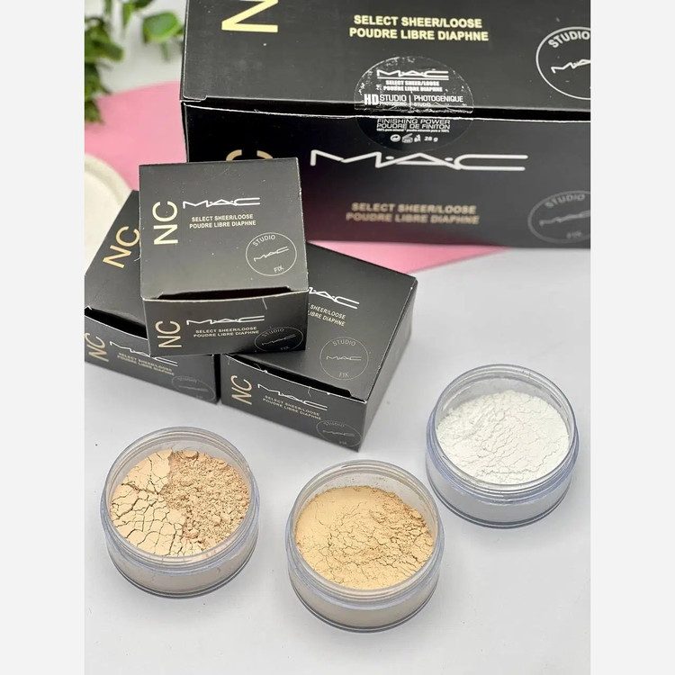 پودر فیکس مک ( پودر بیک و شماره 1 و 2 مک ) پودر تثبیت کننده آرایش مک